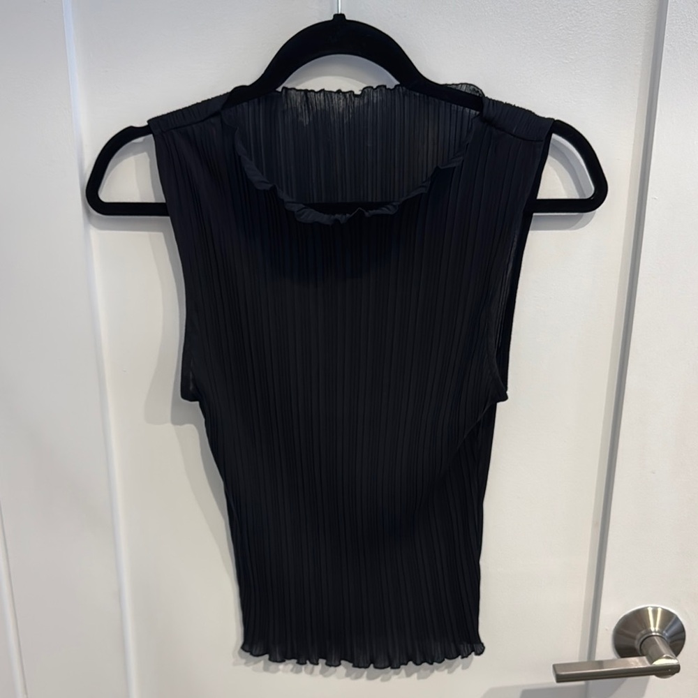 Elegant Black Sleeveless Top NWOT